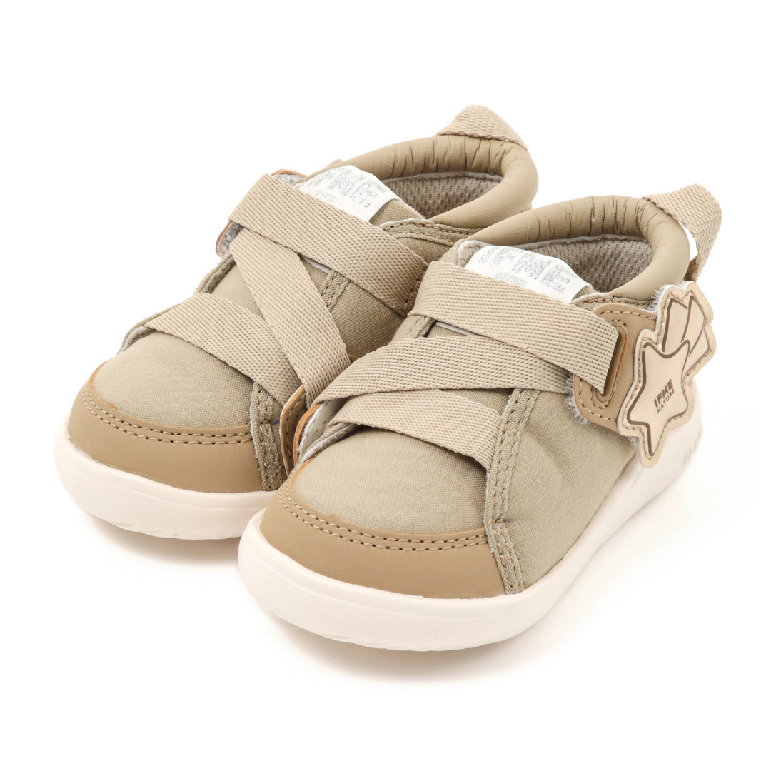 IFME Nature Kinetic Belt Star Motif Sneakers Baby - Bige