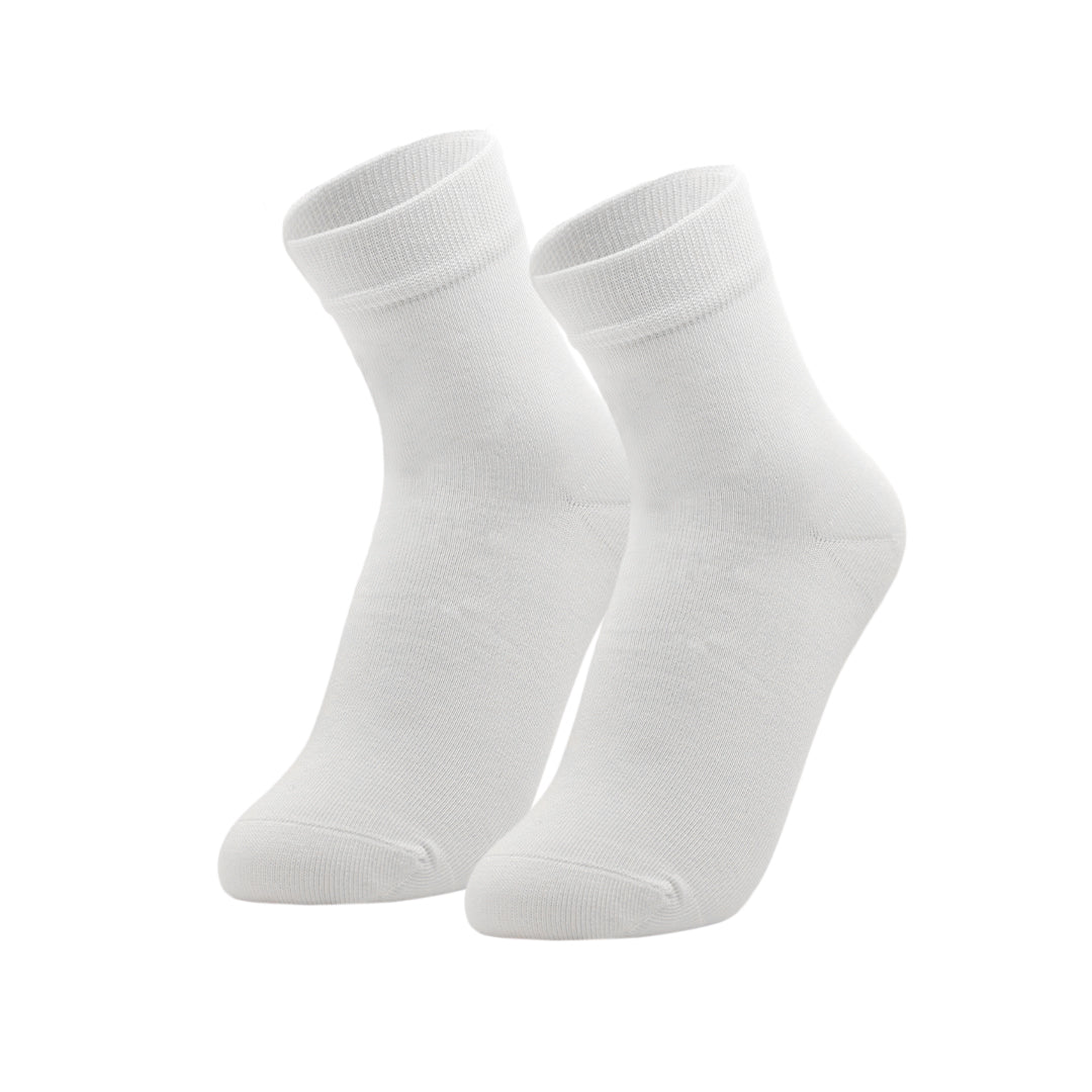 Mid length Women's Socks - White