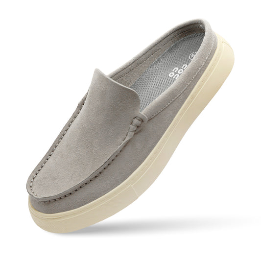 Sierra Meadow Synthetic Suede Mule - Light Grey