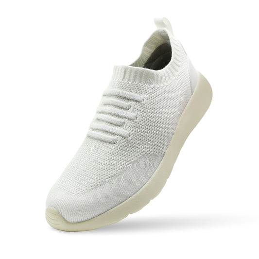 Cloud View Cashmere Trainer - Pearl