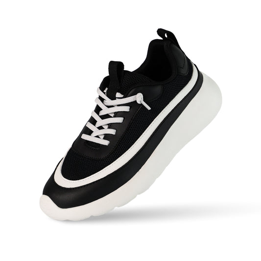 Cloud Ripple Mesh Trainer Kids - Black White