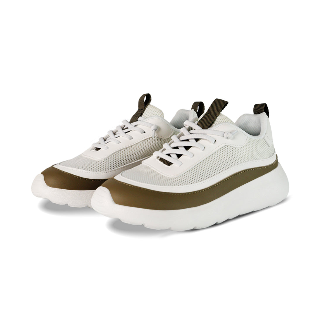 Cloud Ripple Mesh Trainer Kids - Ivory Olive