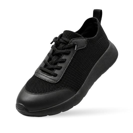 Cloud Modern Silk Wool Trainer Kids - Black