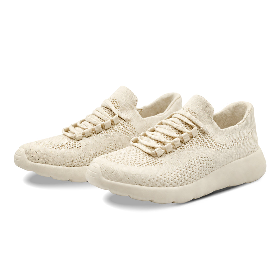 Cloud Joy Silk Wool Trainer- lvory