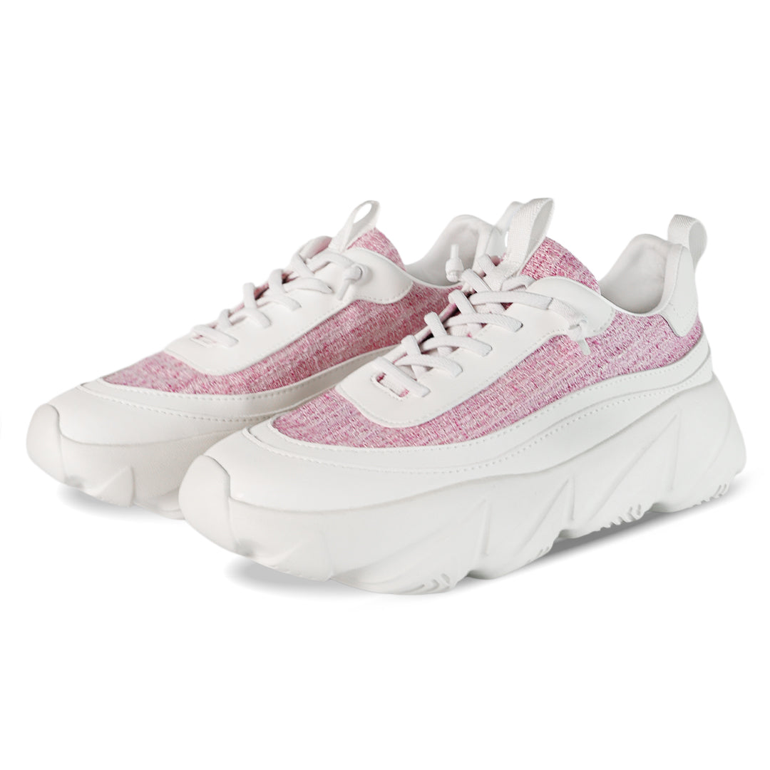 Breeze Ripple Runner Sneaker - Tweed Peach