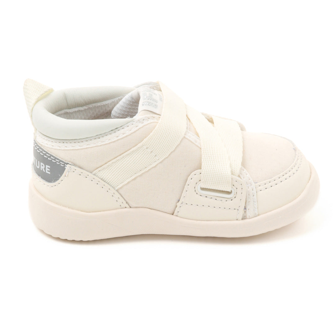 IFME Nature Kinetic Belt Star Motif Sneakers Baby - White