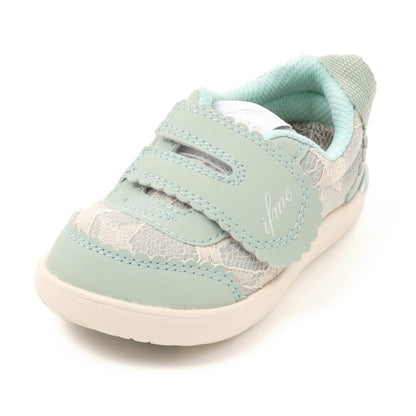Ifme Calin Glitter Lace One Belt Sneaker Baby - Green