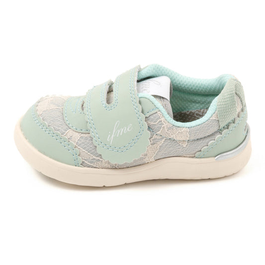 Ifme Calin Glitter Lace One Belt Sneaker Baby - Green