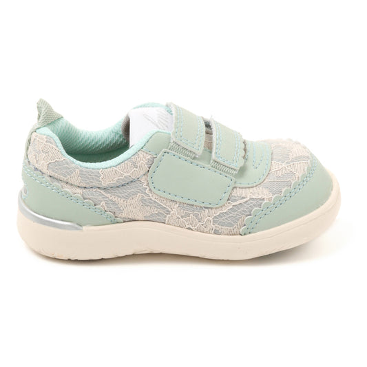 Ifme Calin Glitter Lace One Belt Sneaker Baby - Green