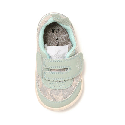Ifme Calin Glitter Lace One Belt Sneaker Baby - Green