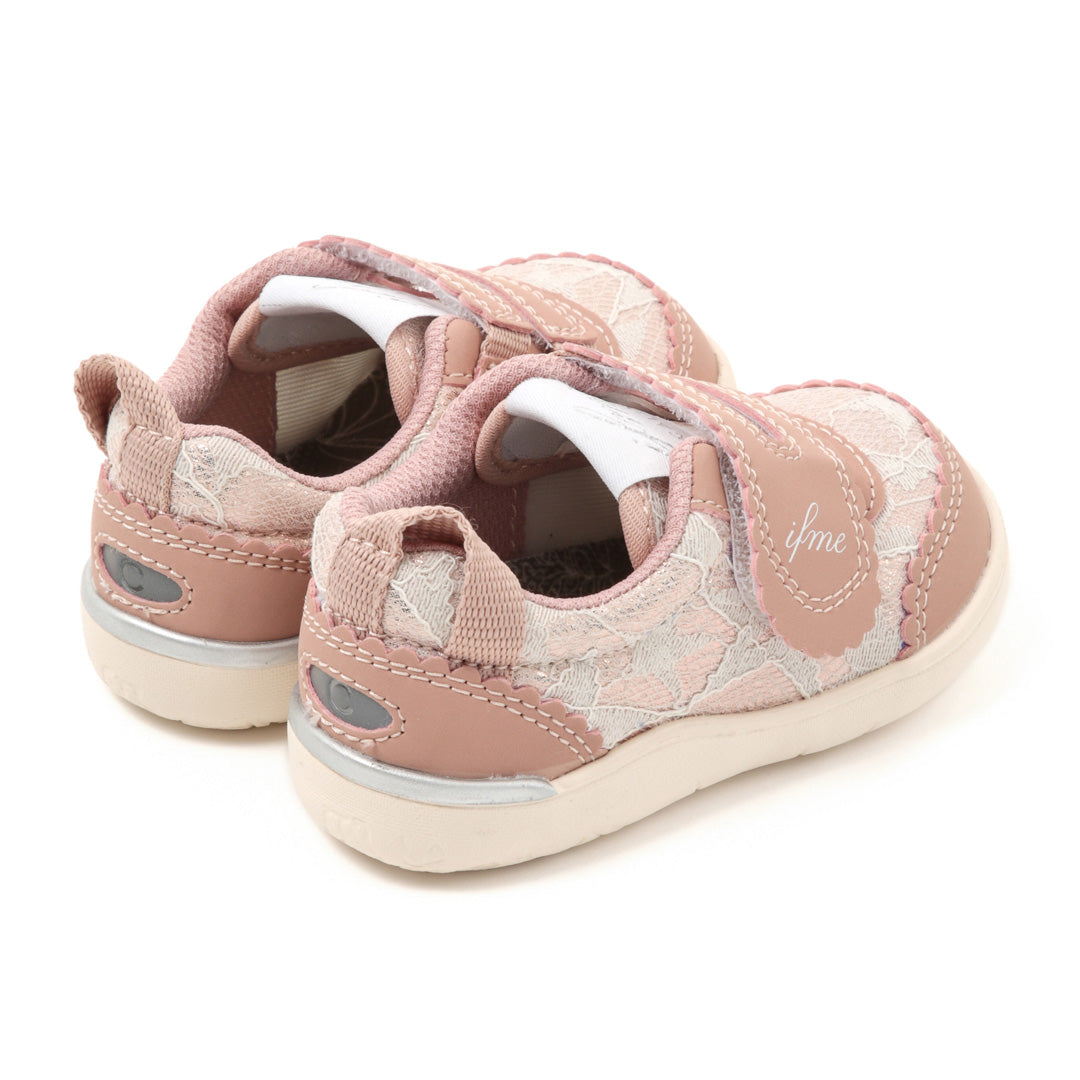 IFME Calin Glitter Lace One Belt Sneaker Baby - Pink