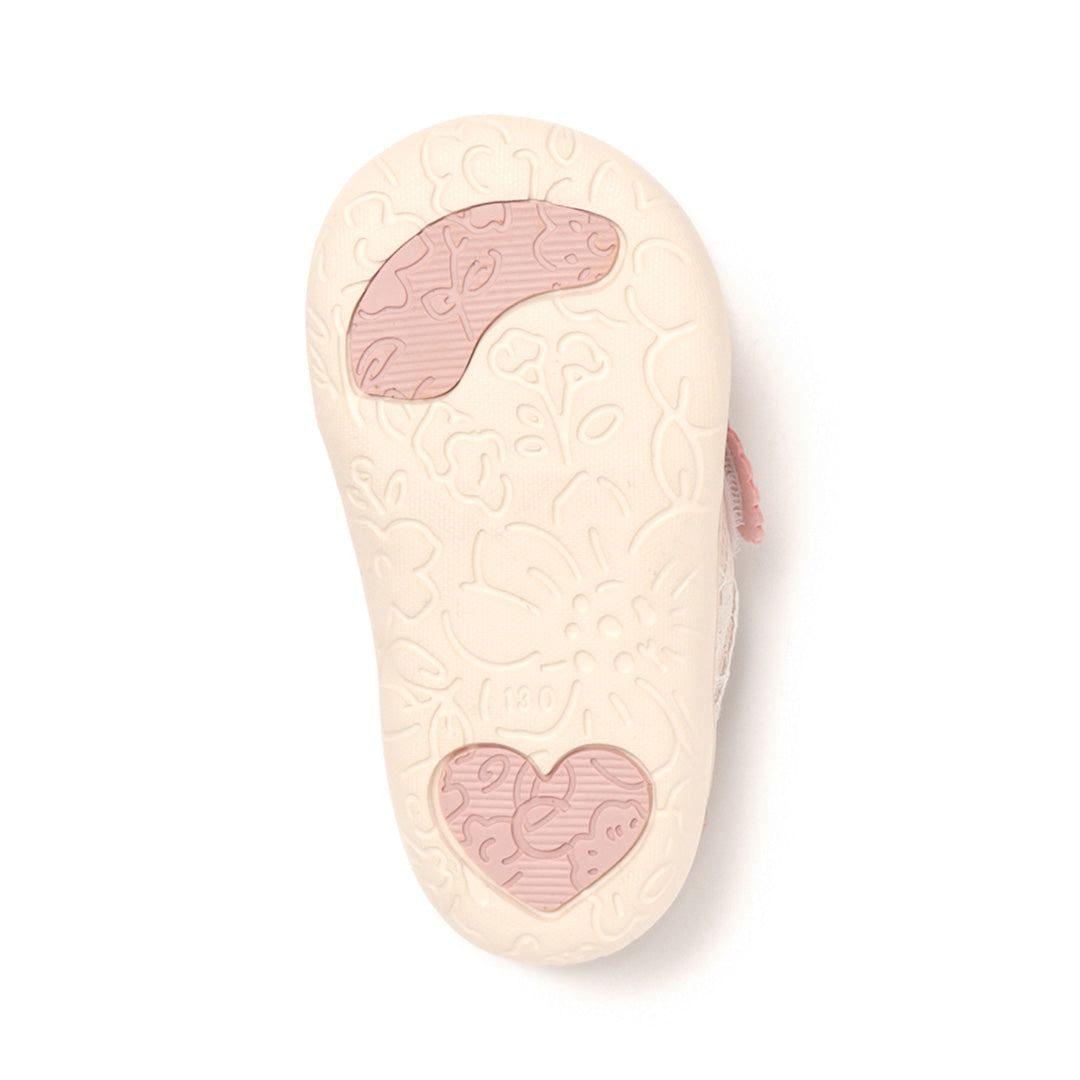 IFME Calin Glitter Lace One Belt Sneaker Baby - Pink