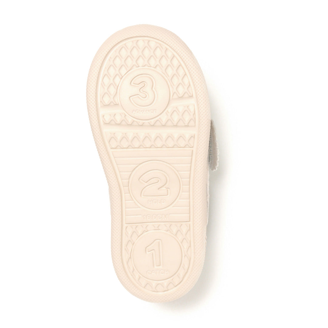 Ifme Calin Glitter Lace One Belt Sneaker Kids - Green