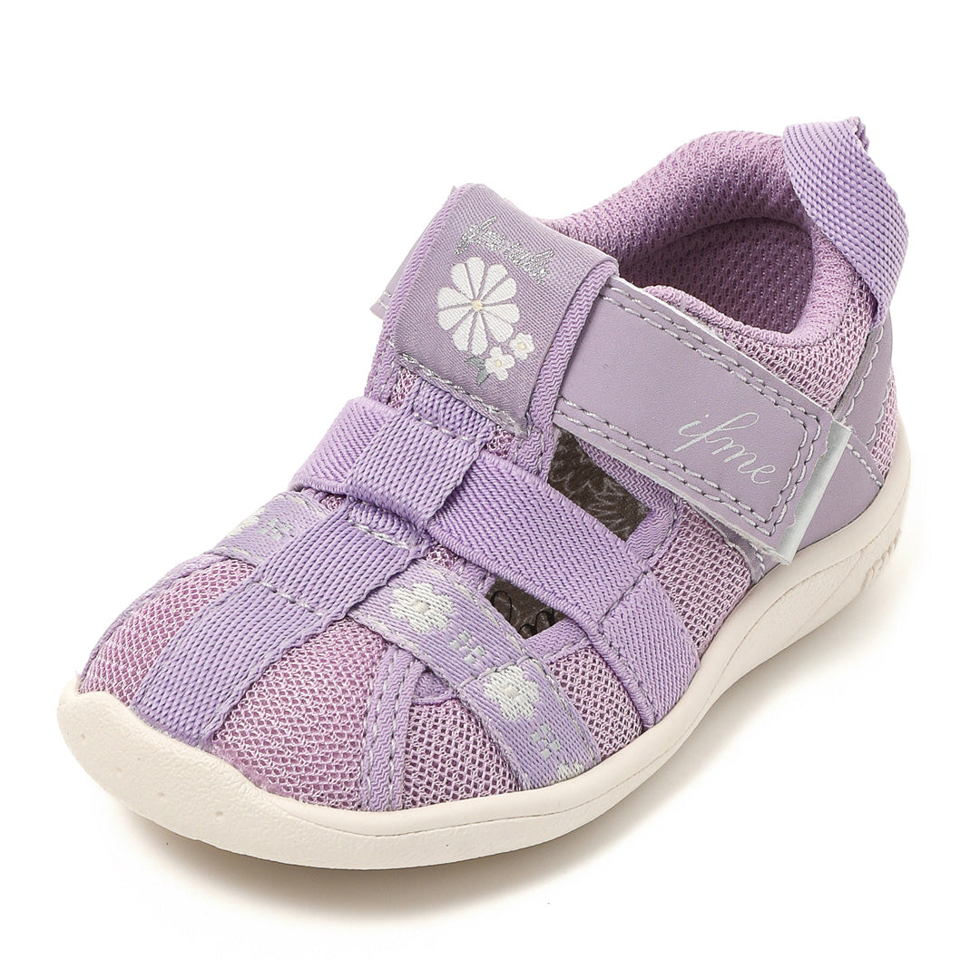 Ifme Calin Flower Easy Belt Water Shoes Baby - Purple