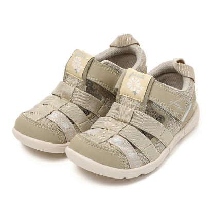 Ifme Calin Flower Easy Belt Water Shoes Kids -Beige