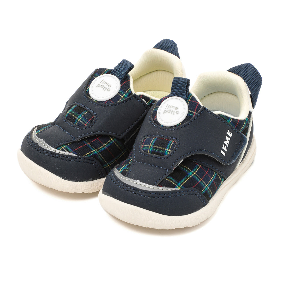 IFME Patto Easy-to-wear, lightweight Banshu-ori sneakers Baby - Navy