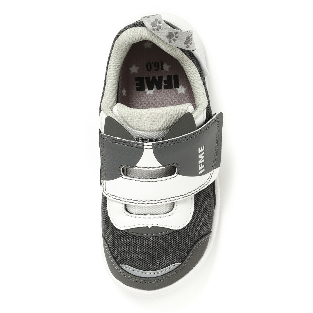 IFME Park One-Strap Cat Sneakers Kids - Gray