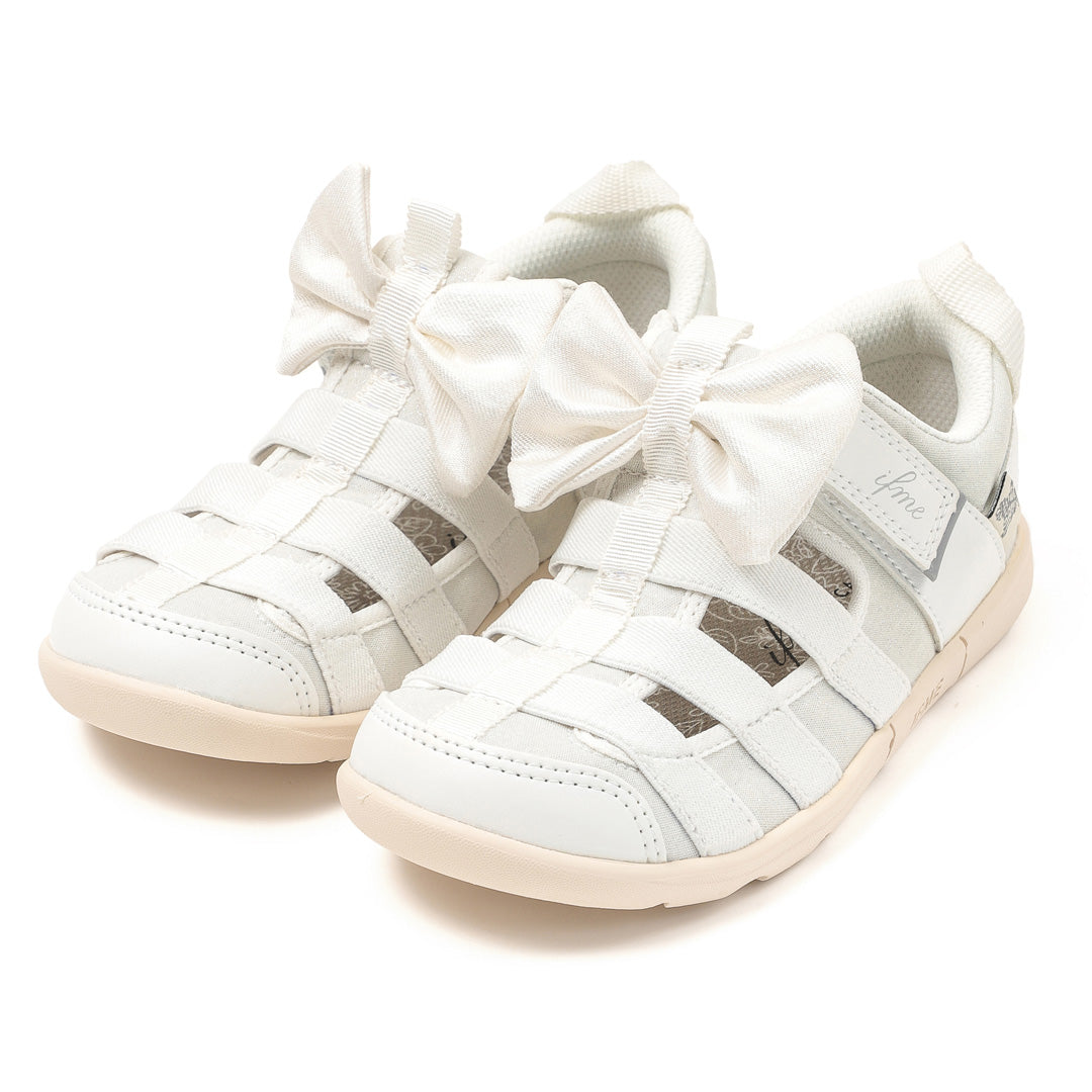 ifme CALIN WFS Big Ribbon Summer Shoes Kids - White