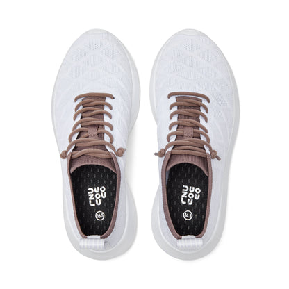 Colour Shoes - Lightweight Lace up shoes (Grey Purple White)