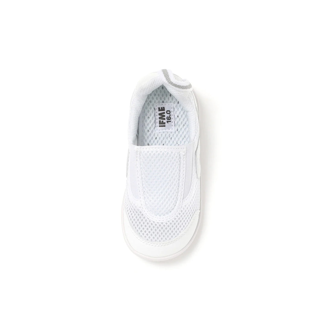 IFME School Breathable Sole Slip On Kids - White