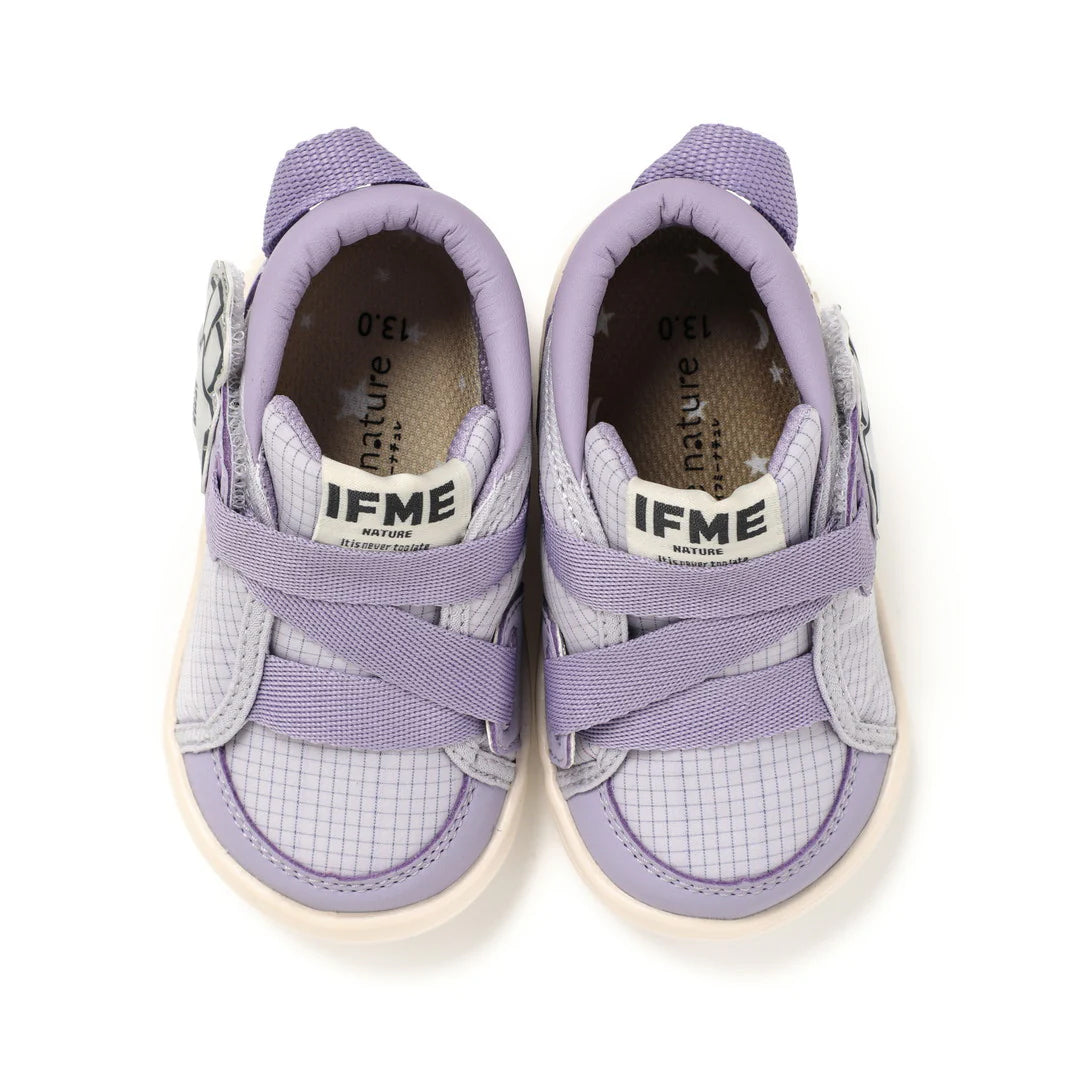 IFME Nature Kinetic Belt Star Motif Sneakers Baby - Purple