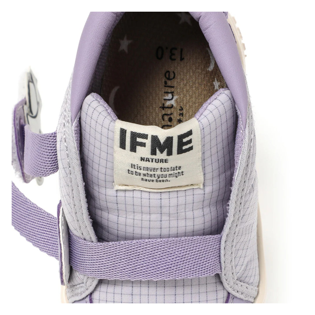 IFME Nature Kinetic Belt Star Motif Sneakers Baby - Purple