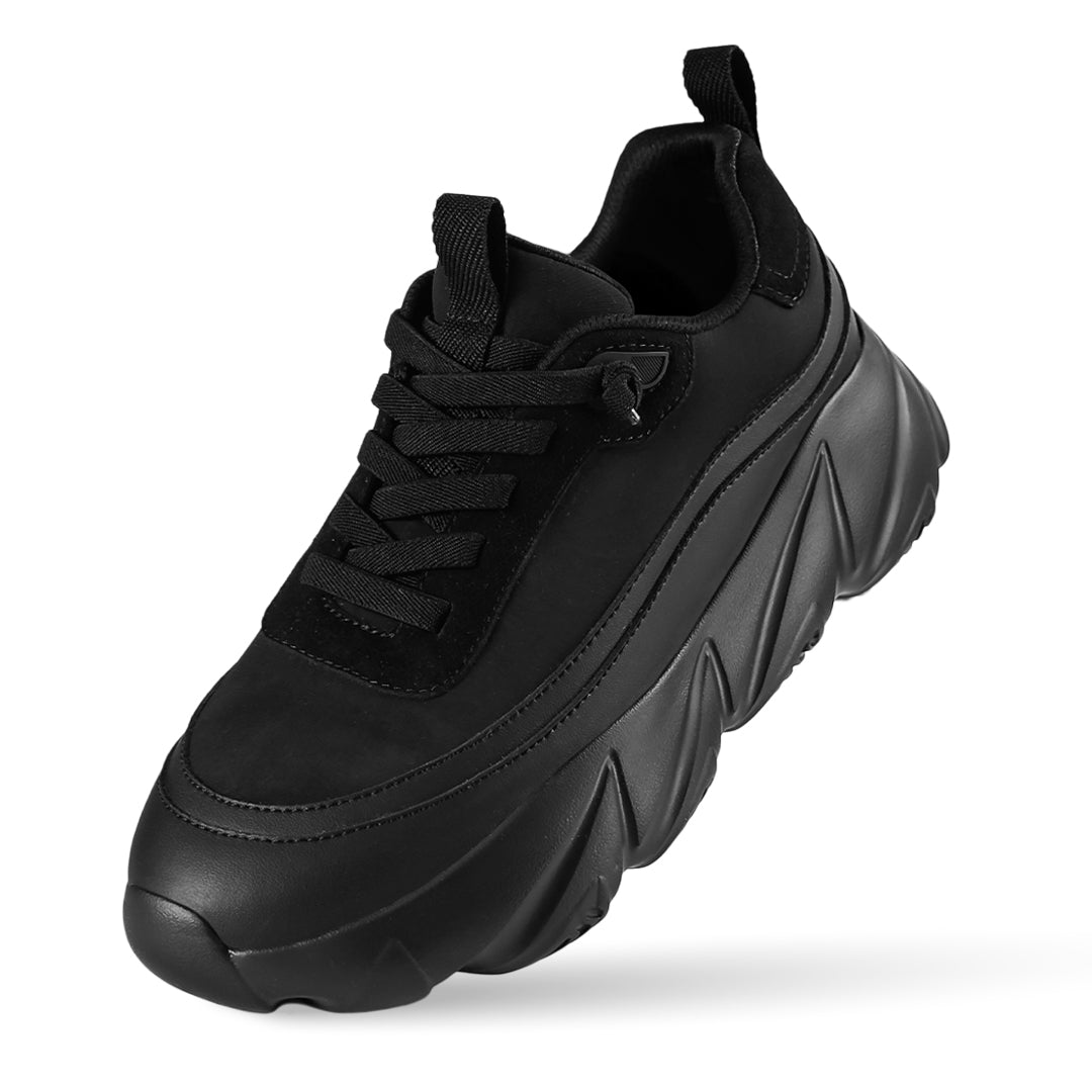 Breeze Ripple Nylon Runner Sneaker - Black