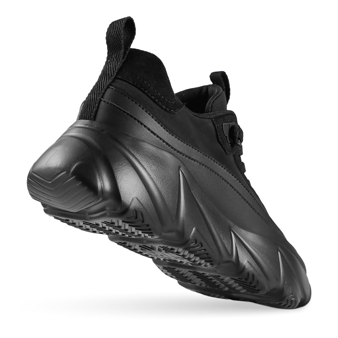 Breeze Ripple Nylon Runner Sneaker - Black