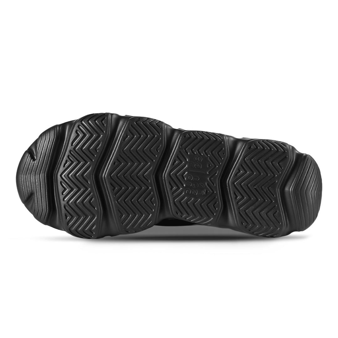 Breeze Ripple Nylon Runner Sneaker - Black