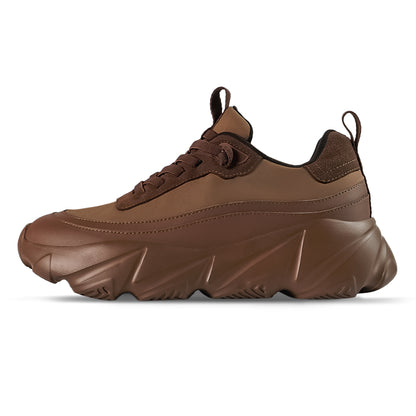 Breeze Ripple Nylon Runner Sneaker - Cocoa Brown