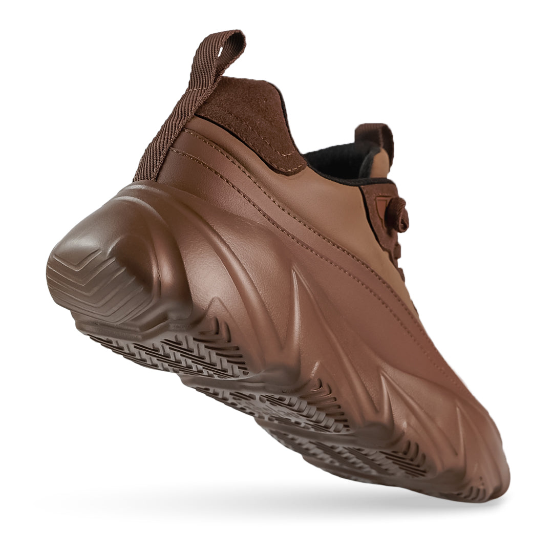 Breeze Ripple Nylon Runner Sneaker - Cocoa Brown