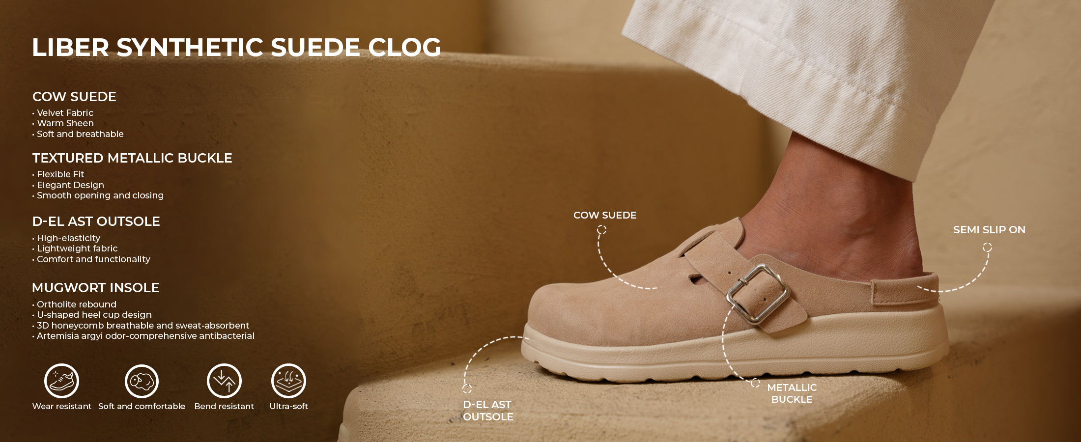 Canyon Liber Synthetic Suede Clog - Charcoal – DUOZOULU OFFICIAL