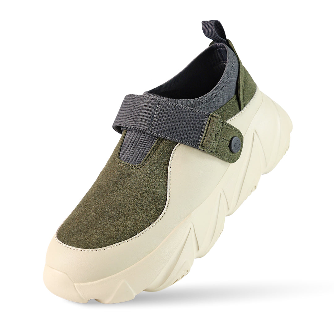 Breeze Oval SS Runner Sneaker - Olive Cream
