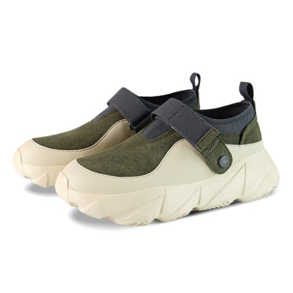 Breeze Oval SS Runner Sneaker - Olive Cream