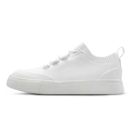 Sierra Lane Faux Leather Sneaker - White