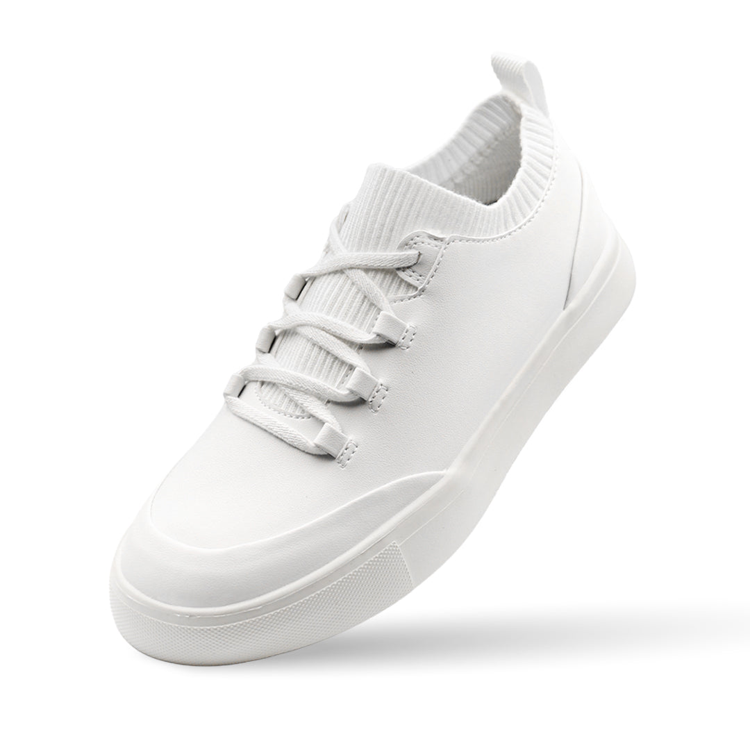 Sierra Lane Faux Leather Sneaker - White
