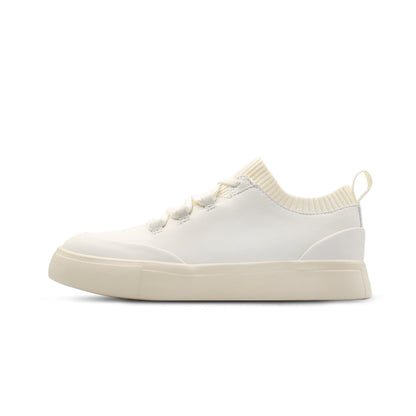 Sierra Lane Faux Leather Sneaker Kids - lvory