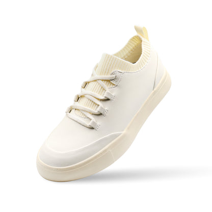 Sierra Lane Faux Leather Sneaker Kids - lvory
