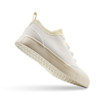 Sierra Lane Faux Leather Sneaker Kids - lvory