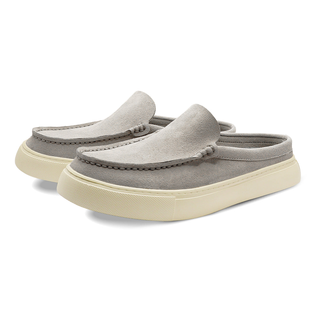 Sierra Meadow Synthetic Suede Mule - Light Grey