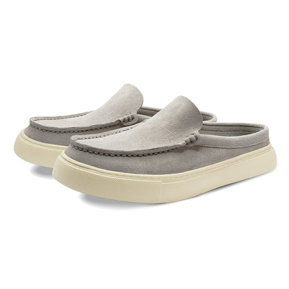 Sierra Meadow Synthetic Suede Mule - Light Grey