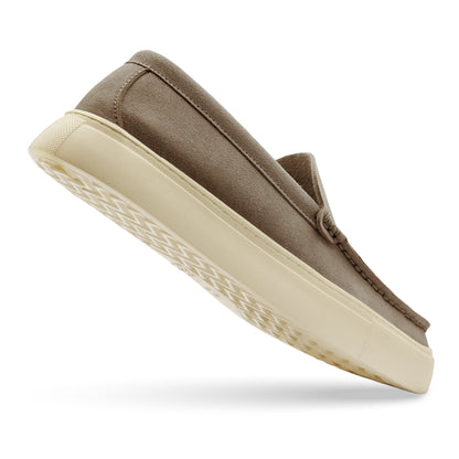 Sierra Park Synthetic Suede Loafer - Warm Taupe