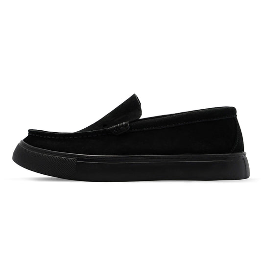 Sierra Park Synthetic Suede Loafer - Black