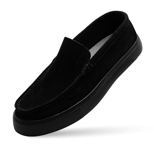 Sierra Park Synthetic Suede Loafer - Black