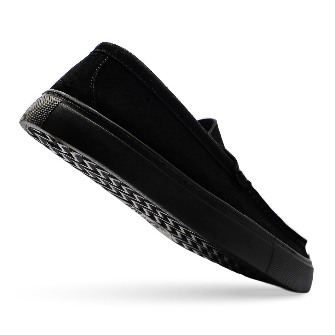 Sierra Park Synthetic Suede Loafer - Black