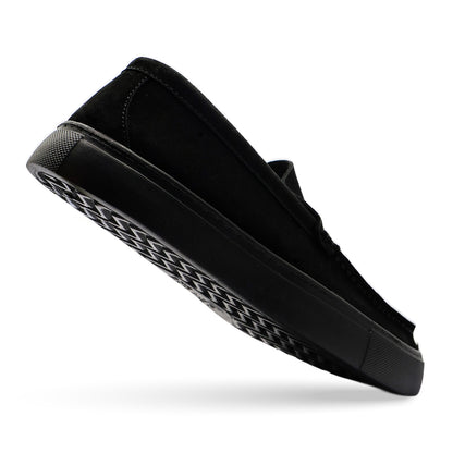 Sierra Park Synthetic Suede Loafer - Black