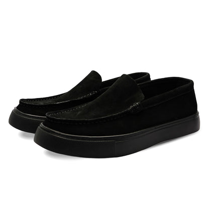 Sierra Park Synthetic Suede Loafer - Black