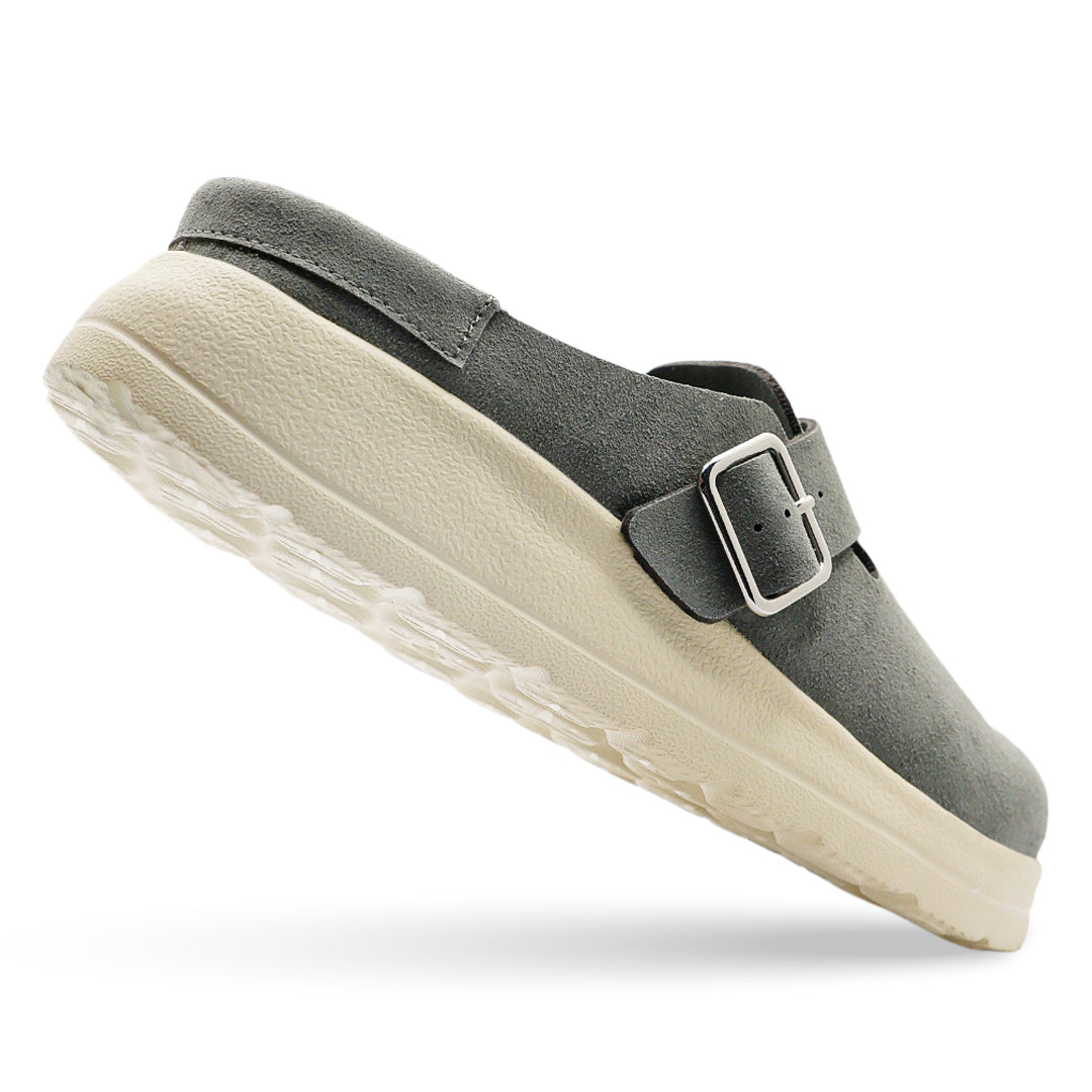 Canyon Liber Synthetic Suede Clog - Charcoal