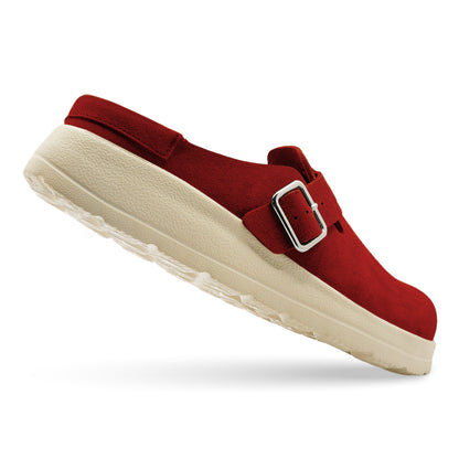 Canyon Liber Synthetic Suede Clog - Berry