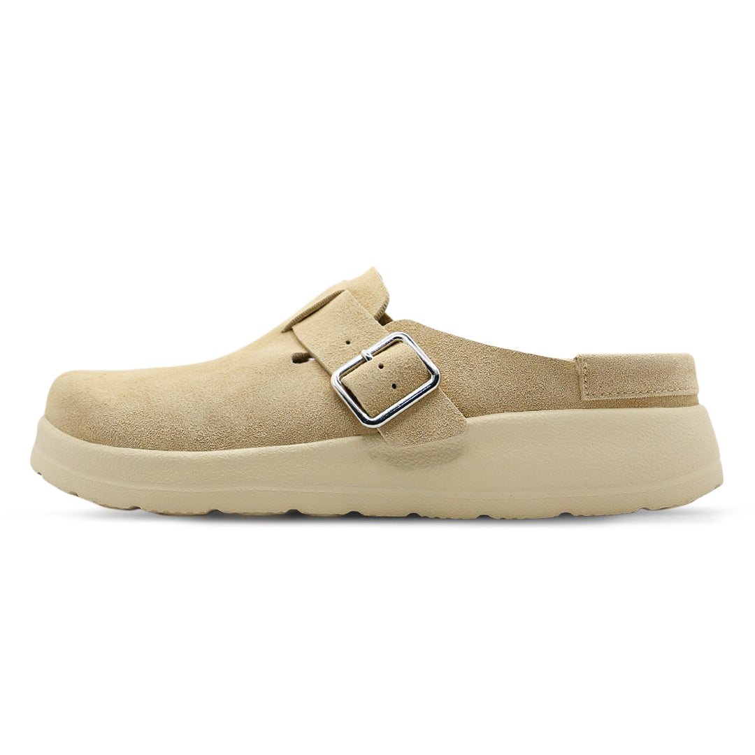 Canyon Liber Synthetic Suede Clog - Sand